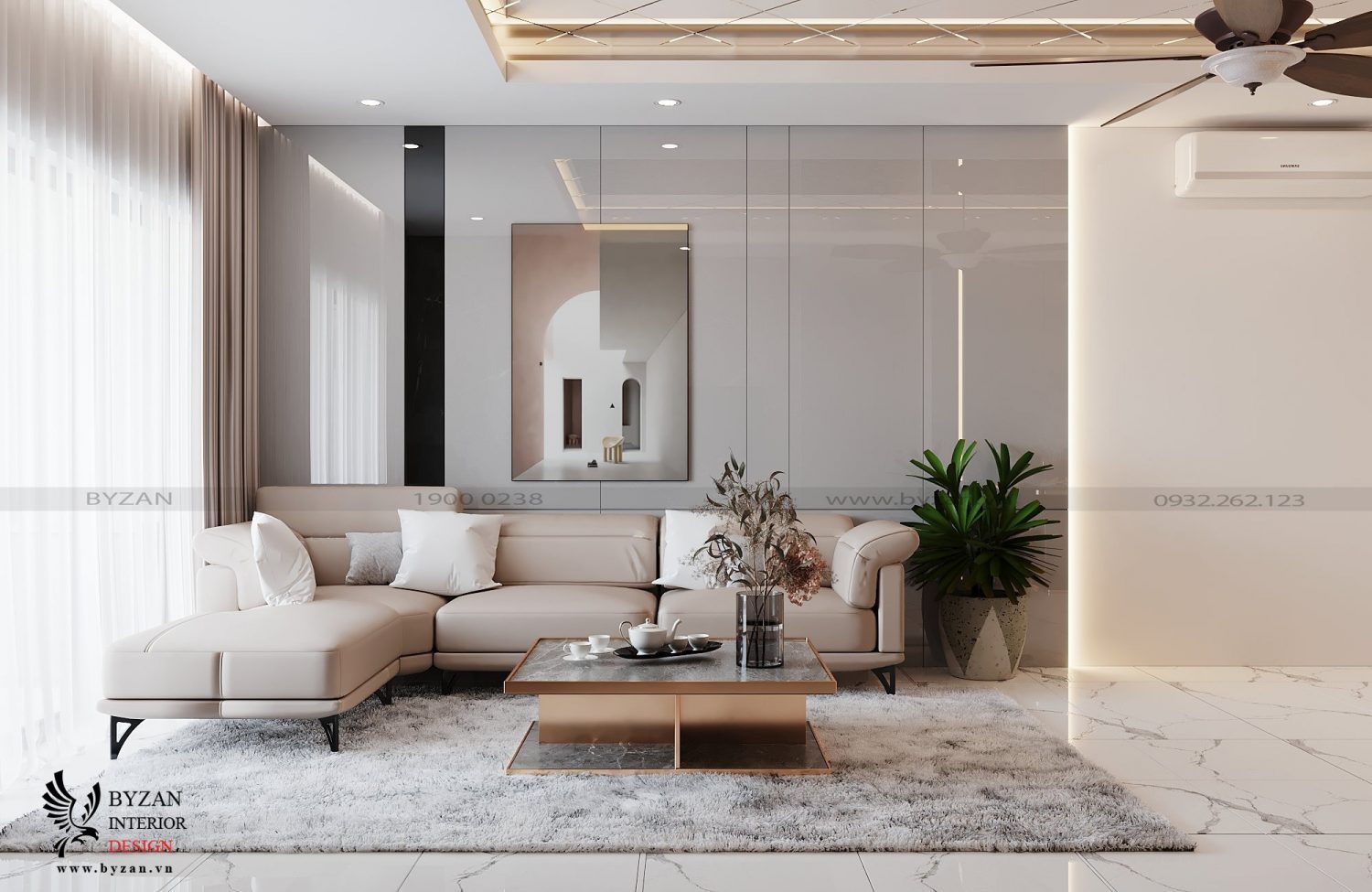 Nội thất căn hộ Royal City - Vẻ đẹp sang trọng đến từ sự giản đơn I Byzan Interior Design