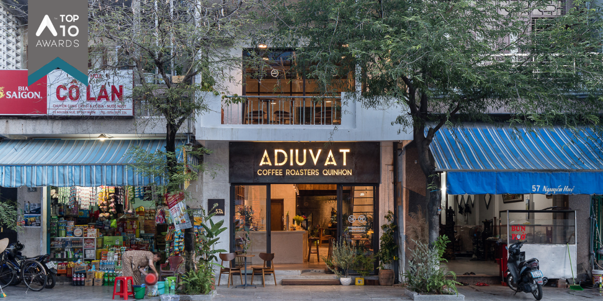 Adiuvat Coffee Roaster QuiNhon ứng dụng kỹ thuật thủ công địa phương | A+H Architects