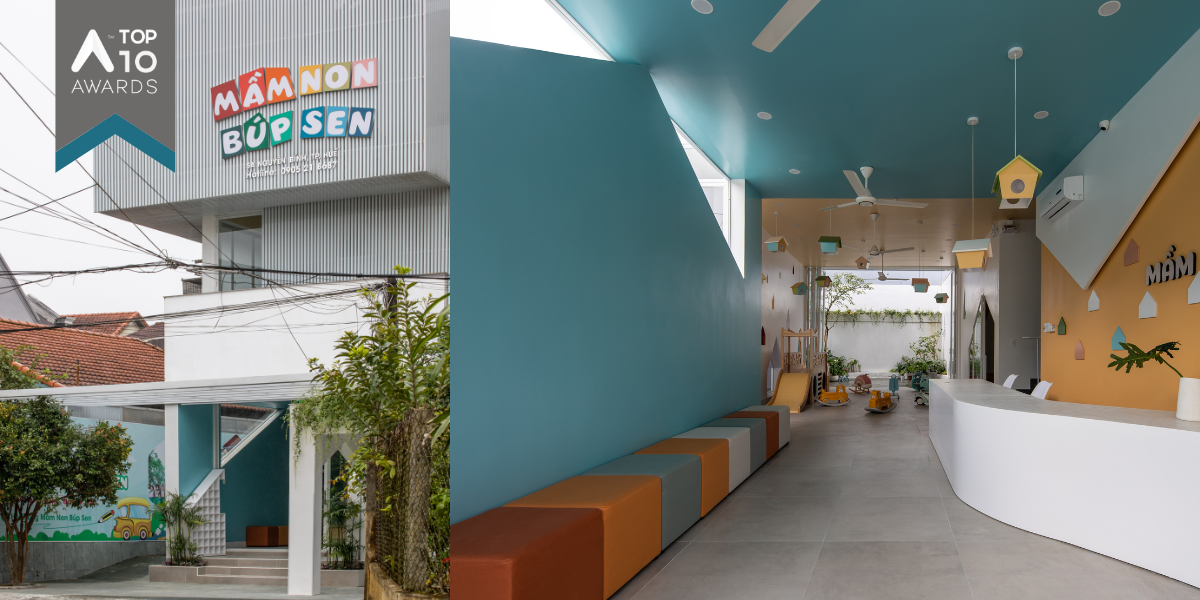 Búp Sen Kindergarten được lấy cảm hứng từ các khối đồ chơi cubic gỗ | TON Architects