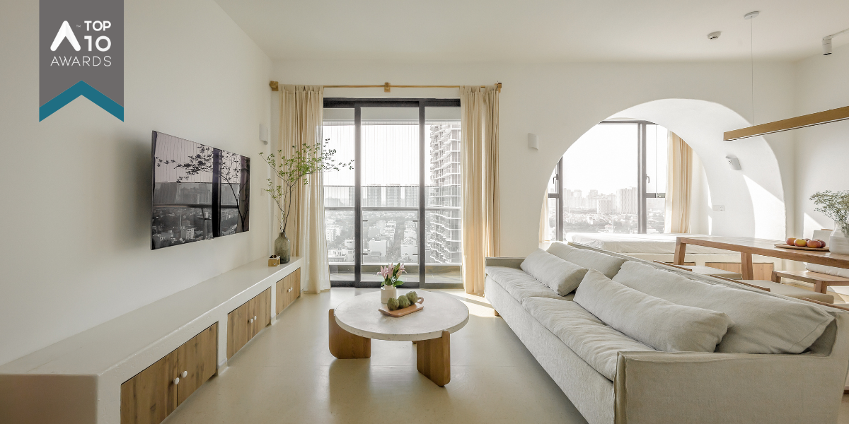 Căn hộ với những bức-tường-cong bất đối xứng | DQV Architects