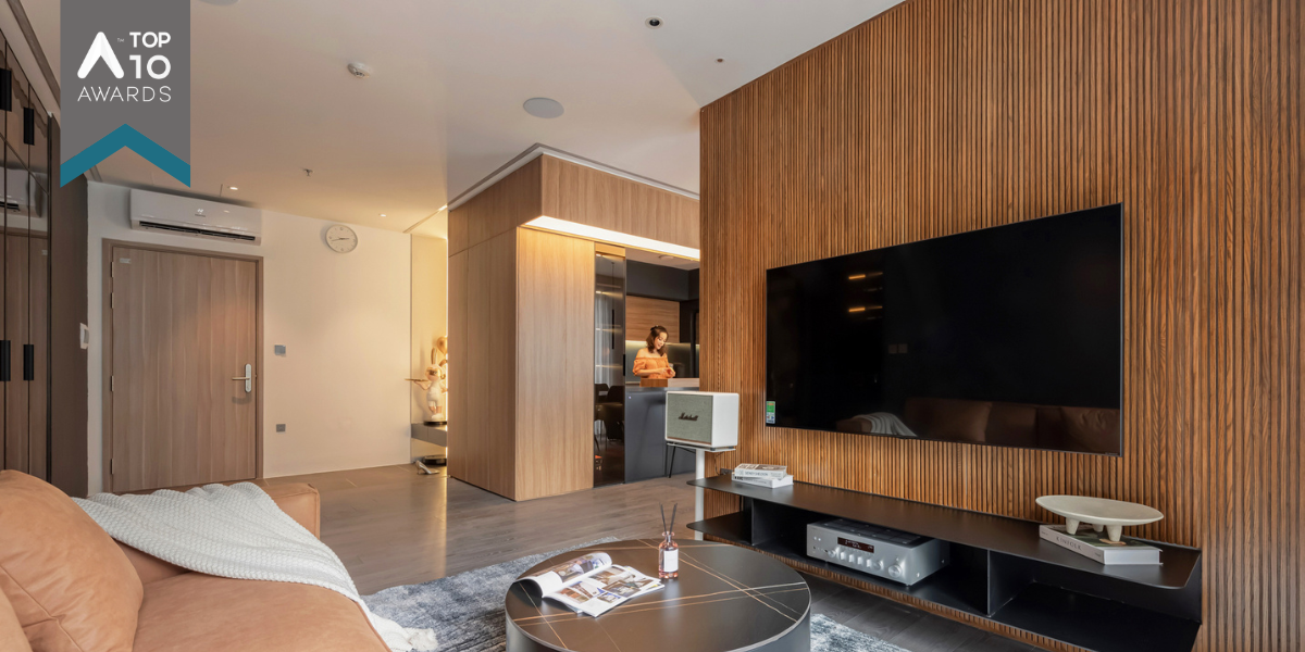 Ghép đôi căn hộ có khoảng thông nhỏ - Giải bài toán thông thoáng, giảm cảm giác bị ngăn chia | Hieu Design
