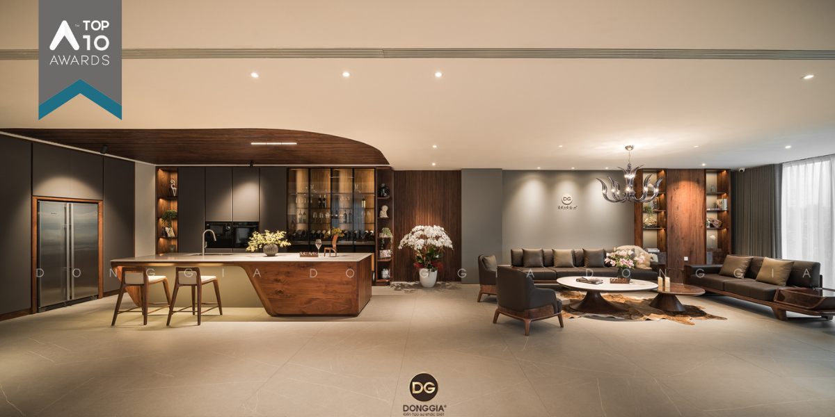 Showroom với những “đường cong” lấy cảm hứng từ chiếc xe Roll-Royce| Công ty Cổ phần kiến trúc – Nội thất Đồng Gia