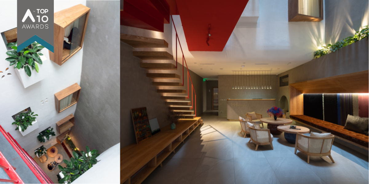 Không gian homestay độc đáo với sự kết hợp màu sắc và vật liệu | Nemo Studio