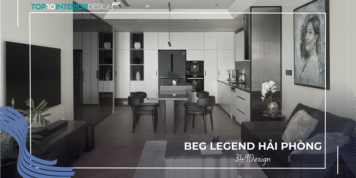 Beg Legend Hải Phòng – Căn hộ trắng đen mang nét hiện đại | 349Design