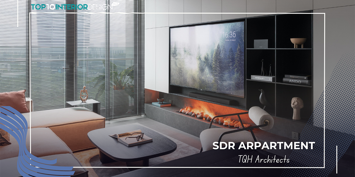 SDR Arpartment – Thiết kế cuốn hút từ chất cảm vật liệu đến kết hợp màu sắc và ánh sáng | TQH Architects