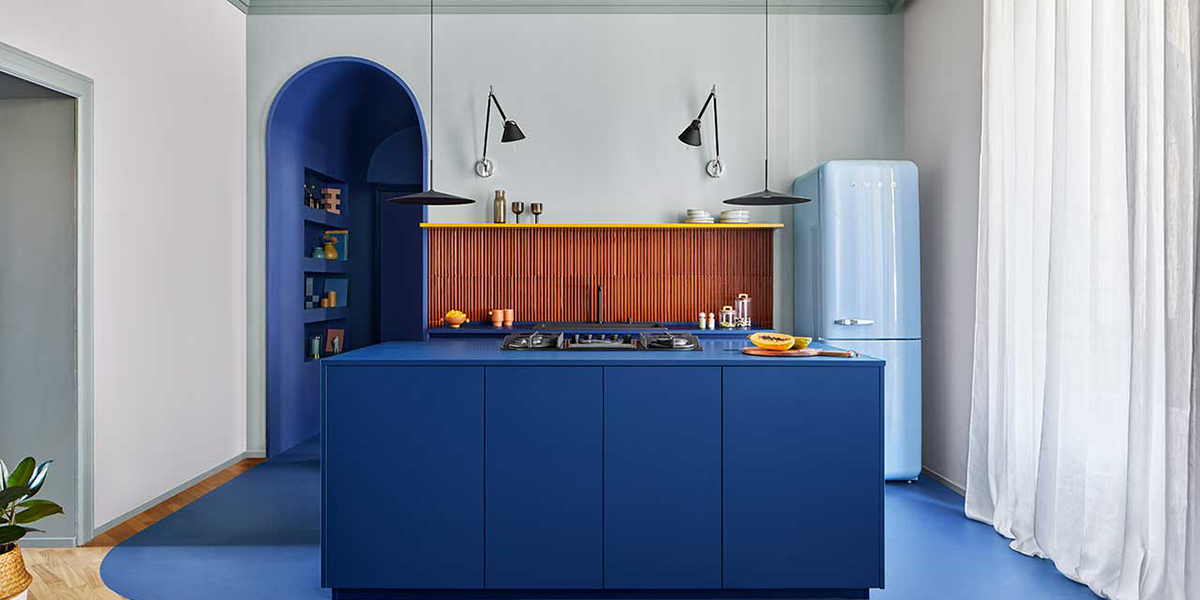 Một căn hộ ở Milan với bảng màu rực rỡ | Elga Ancona + chromastudio