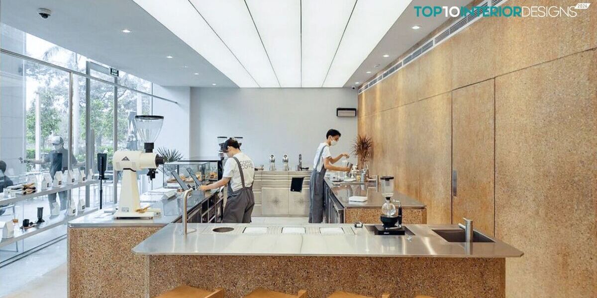 Rang Rang Coffee 007: Vật liệu tái chế tạo nên một không gian tinh tế | LAITA Design Studio