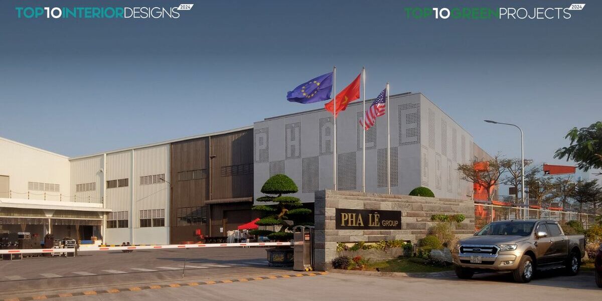 Nhà máy Tập đoàn Pha Lê 02 - Công trình bền vững với "lá phổi xanh" kết nối không gian | D2 Architects