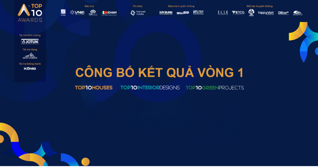 Công bố kết quả vòng 1 Giải thưởng Top 10 Awards 2024