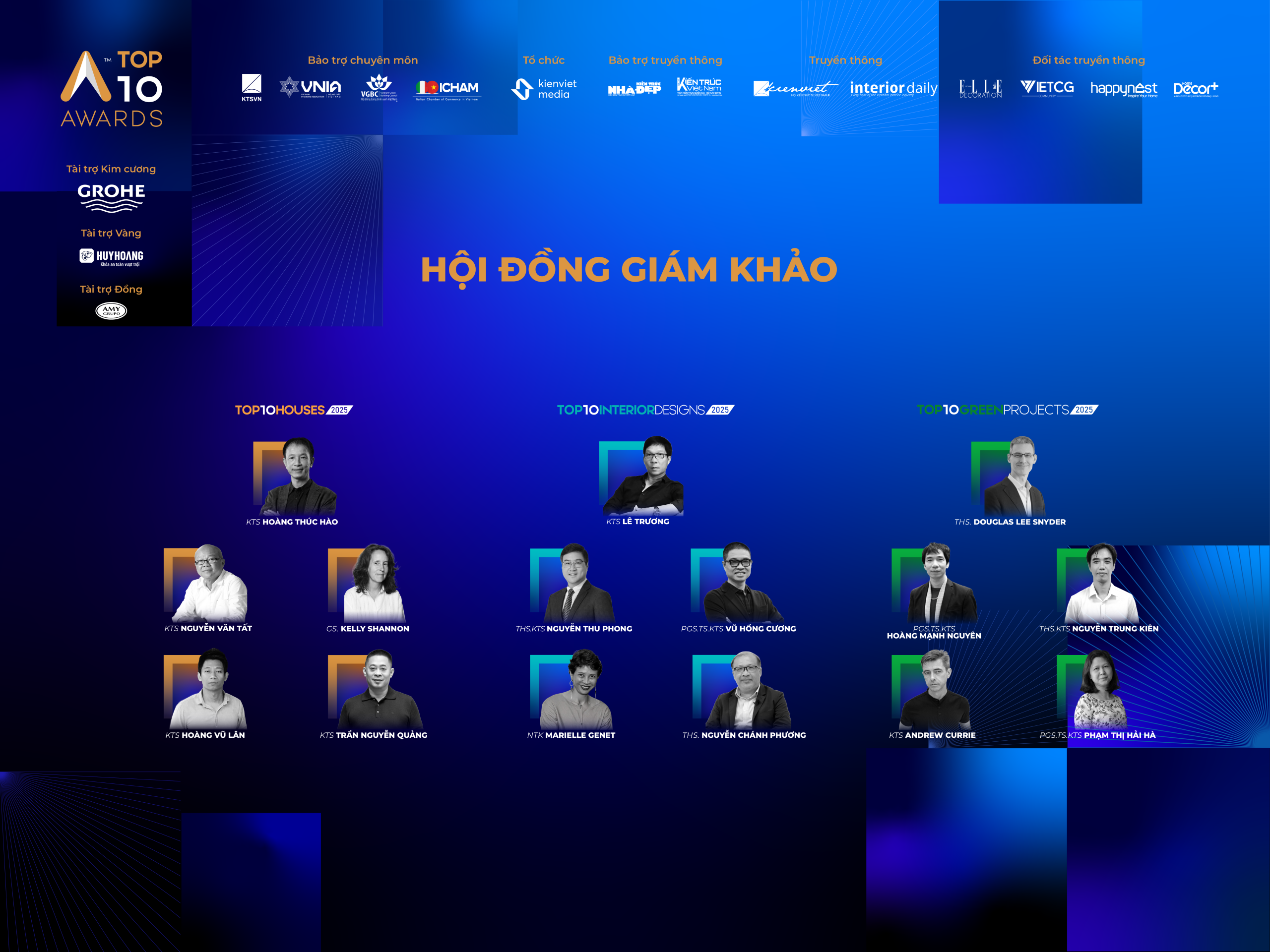 Công bố Hội đồng giám khảo Top 10 Awards 2025: Uy tín, học thuật và tầm nhìn thiết kế mới